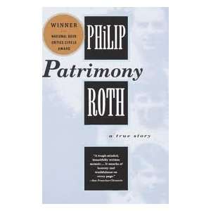 Patrimony Publisher Vintage Philip Roth  Books