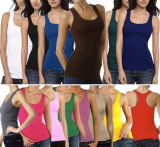 Pick Your Racerback Sport Tank Top Ribbed Tee Seamless Exercise 