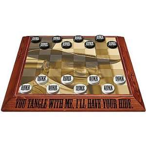   Checkerboard with Wood Checkers   Collectible Game Toys & Games