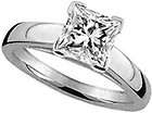 ctw Diamond Engagement Ring White Gold 14k Princess Cut  