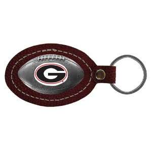  Georgia Bulldogs NCAA Football Key Tag (Leather): Sports 