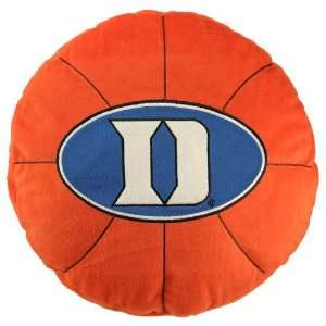  Duke Blue Devils 16 Orange Team Logo Basketball Pillow 