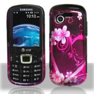  Samsung Evergreen A667 Purple Love Hard Case Snap on Cover 