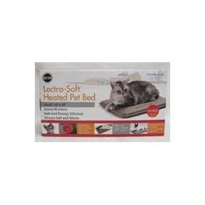 SOFT HEATED BED, Color: TAUPE; Size: SMALL (Catalog Category: Dog:BEDS 
