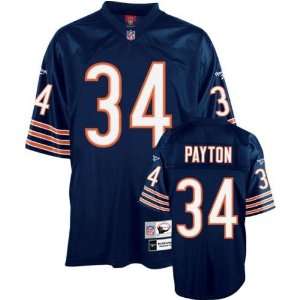  Chicago Bears Walter Payton #34 Navy Retired Premier Jersey 