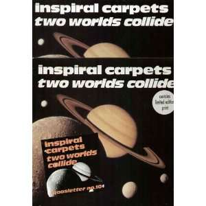   INSPIRAL CARPETS   TWO WORLDS COLLIDE   12 VINYL: INSPIRAL CARPETS