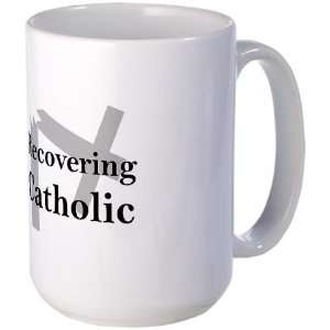 Recovering Catholic Religion Large Mug by 