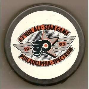  1992 NHL All Star Game Philadelphia Official puck 