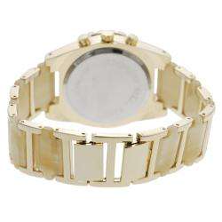 Geneva Platinum Womens Chronograph style Ivory Link Watch  Overstock 
