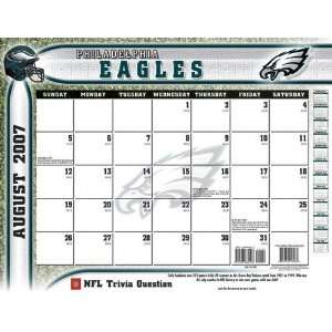Philadelphia Eagles 2007 08 22 x 17 Academic Desk Calendar  