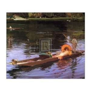    Boating on the Thames by Sir John Lavery 29x25 Toys & Games
