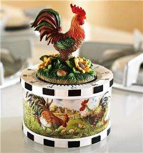 Rooster Figurine Kitchen Timer  