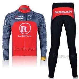  Radio Shack RCA / breathable wicking jersey / cycling long 