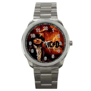 AC DC Sport Metal Mens Wrist Watch Gift  
