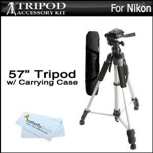  57 Camera Tripod w/ Carrying Case For Nikon Coolpix P300 