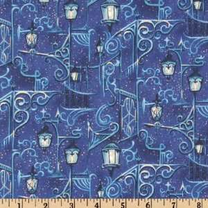  44 Wide Street Lights Blue Fabric By The Yard Arts 