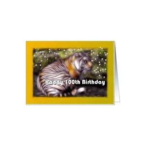   Age Specific 100th ~ Fractalius Bengal Tiger Art Card: Toys & Games