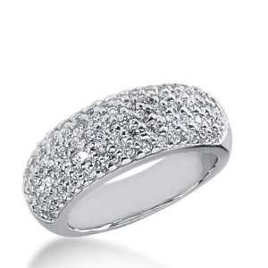 14k Gold Diamond Anniversary Wedding Ring 79 Round Brilliant Diamonds 