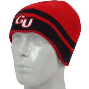   World Gonzaga Bulldogs Navy Blue Red Double Up Reversible Knit Beanie