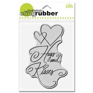    Stampendous, CRP114, Stamp Cling Heart Hugs Arts, Crafts & Sewing