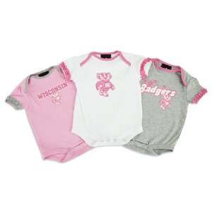   Girls 3pc Pink Bodysuit Set 12 months 