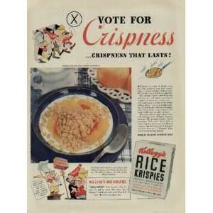  VOTE FOR Crispness  Crispness That Lasts Snap Crackle Pop 