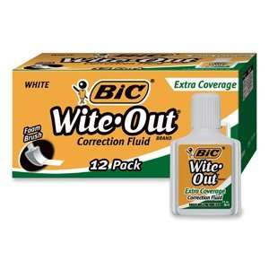  Wite Out Extra Coverage Correction Fluid 20 ml Bottle White 