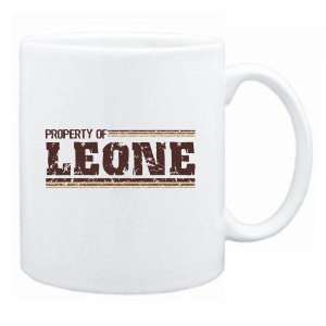  New  Property Of Leone Retro  Mug Name