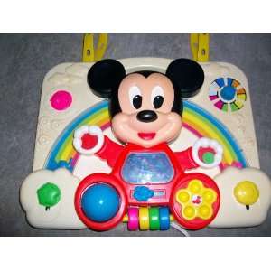  Disney Mickey Mouse Crib Toy, with Straps: Toys & Games