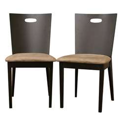 Lamar Dark Brown Dining Chairs (Set of 2)  