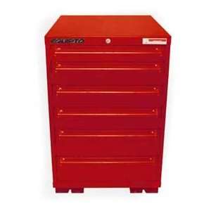 Equipto 30W Modular Cabinet 33 1/2H, 6 Drawers W/Dividers, No Lock 