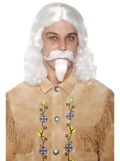 Western Buffalo Bill Costume Wig, Moustache & Beard Set *New*  