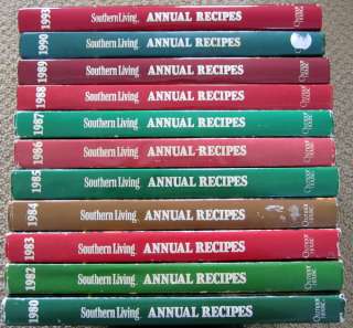 11 Southern Living Annual Recipes 1980 1982 1990 1993  