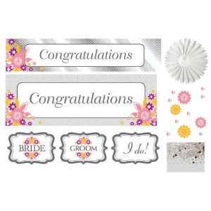 Creative Converting I Do Cake, Decorating Kit with Banners, Confetti 