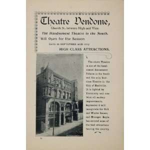  Ad Theatre Dendome Nashville Tenn.   Original Print Ad