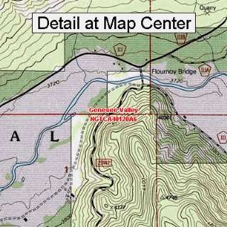 USGS Topographic Quadrangle Map   Genesee Valley, California (Folded 