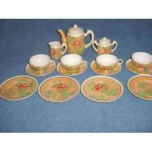  Vintage Lusterware Toy china Tea Set 