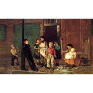   John George Brown   32 x 20 inches   The Bully of the Neighborhood
