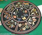 Marble Inlay Antique Dining Coffe Table Top Pietra Dura