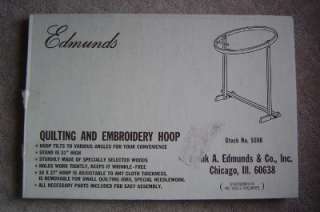   Quilting & Embroidery Hoop Frame Stand Oval Wood 18 X 27 Hoop 5590
