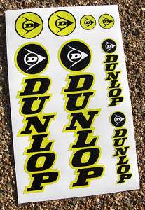 DUNLOP Motorbike Motorcycle Fork Decals Stickers  