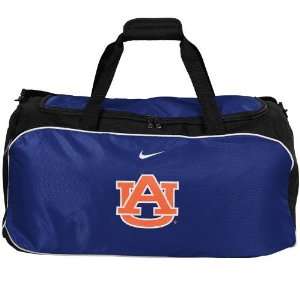  Nike Auburn Tigers Navy Blue NCAA Duffel Bag: Sports 