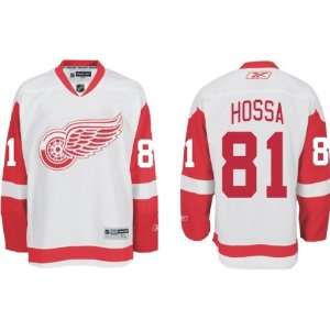  Hossa #81 Detroit Red Wings Reebok Premier ROAD Jersey 