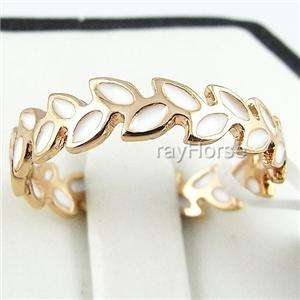 Lucky Olive branch 18K GP Ring  01 0120  