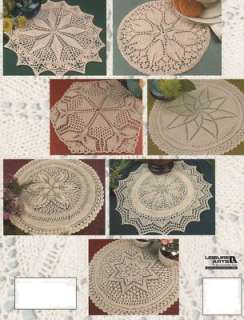   Patterns Round Pretty Lace Book Doily Leisure Arts Lacy  