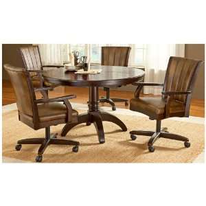   Grand Bay Round With Casters 5 Piece Dining Set: Home & Kitchen