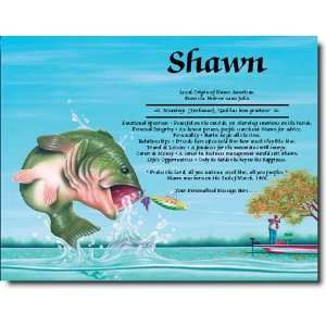  Personalized First Name Meaning Print   Bass Fishing: Home 
