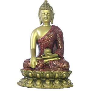 Buddha in Earth Touching Pose Statue Sculpture 