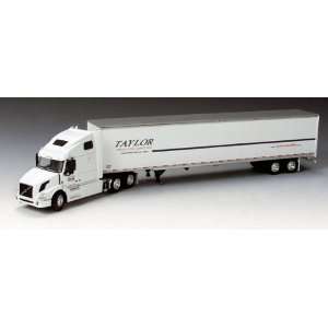  Taylor Truck Line   Volvo 670 in White with Dry Goods Trailer 