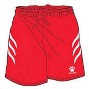  Kelme Shark Soccer Shorts 129   RED/WHITE YM   6.5 INSEAM 